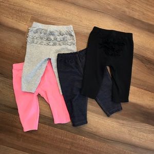 Leggings Lot 3-6 months 💕